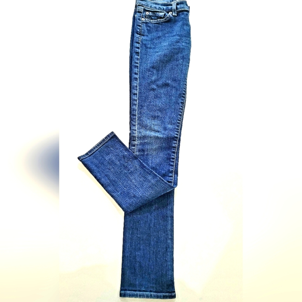 7 For All Mankind Jeans Roxanne Straight Cut Size 25 Like New